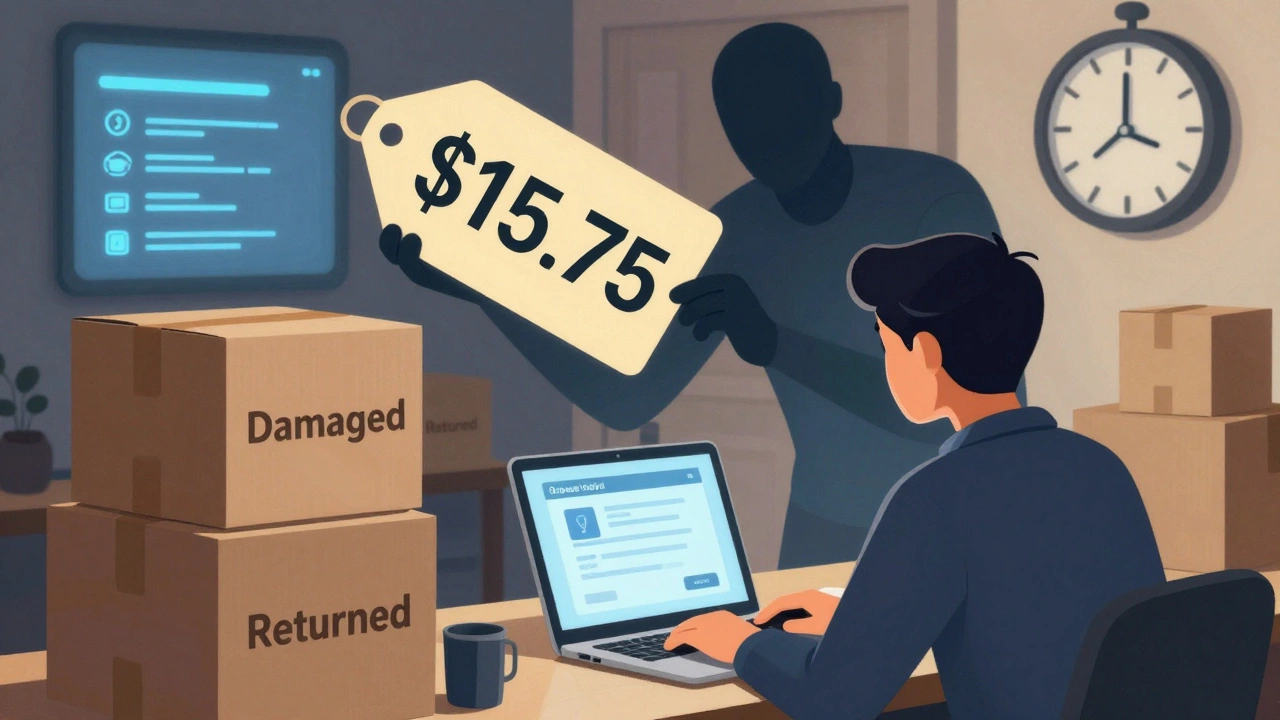 Small business owner facing delayed package notifications and hidden costs.